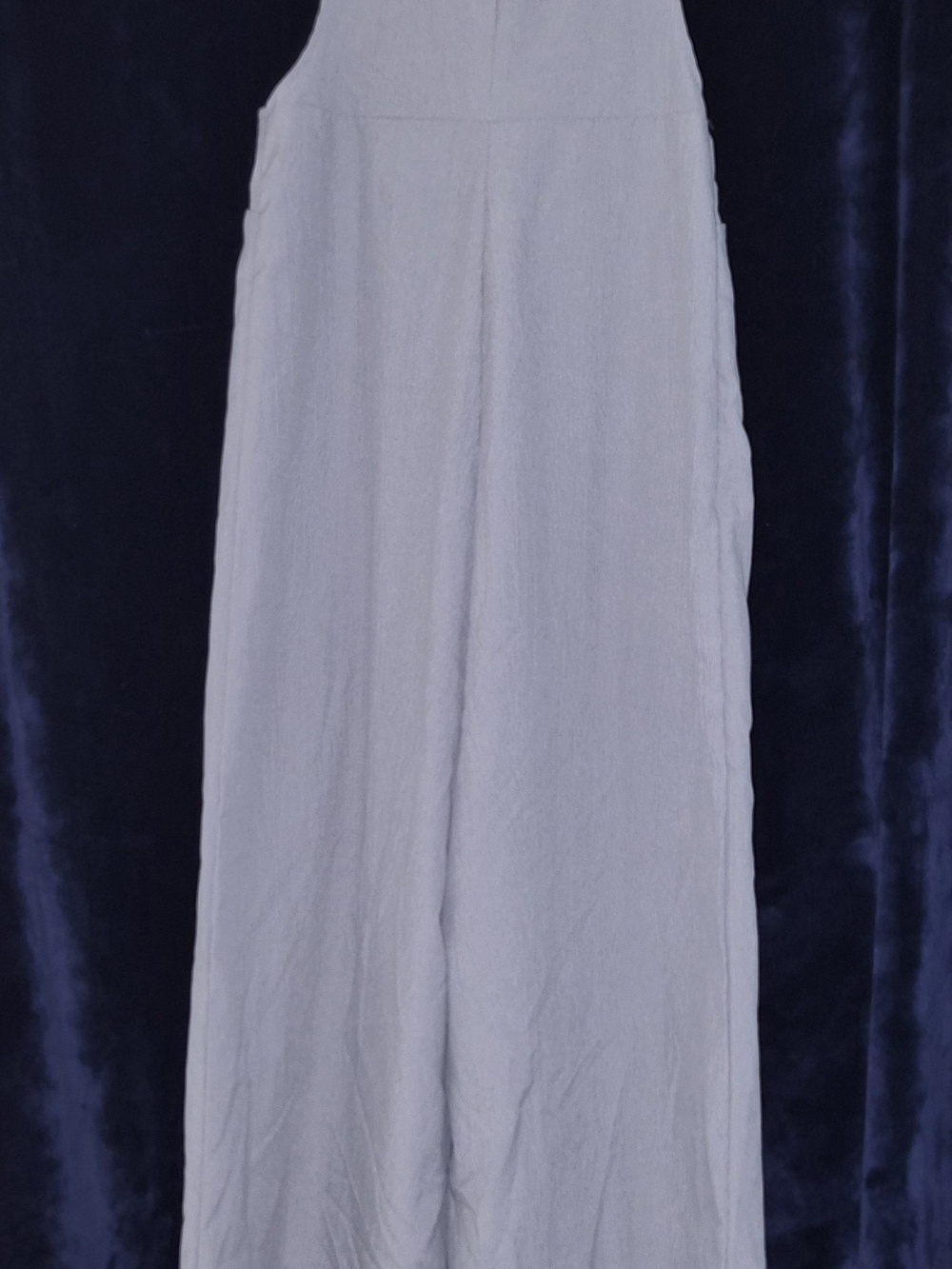 Light Gray Wide-Leg Jumpsuit